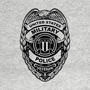 U.S. Military Police Veteran Black Badge T-Shirt